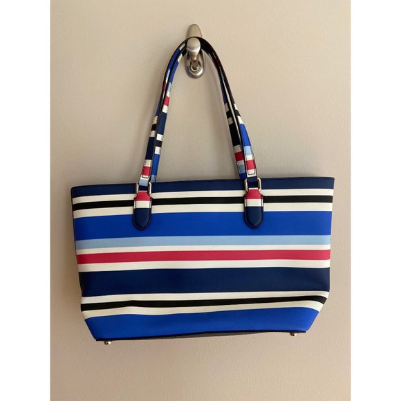Kate Spade Laurel Way Nautical Summer Striped Tote Used once - Picture 3 of 13